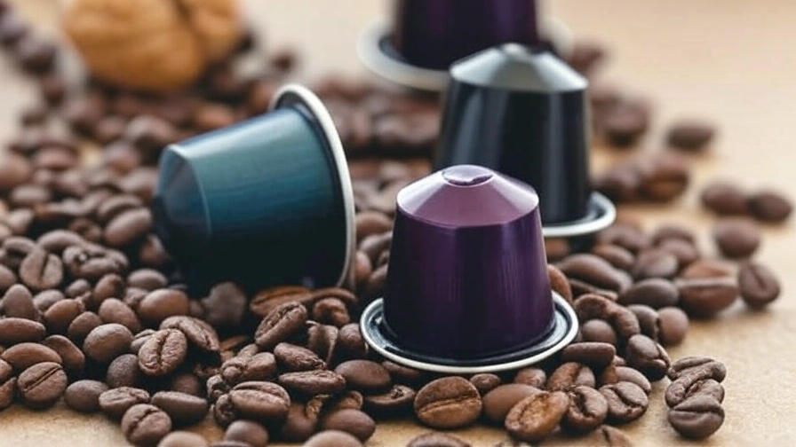 کپسول قهوه زمینه